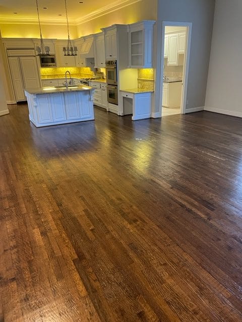 Natural wood flooring