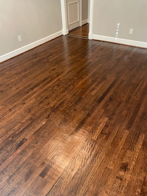 Wood plank floor