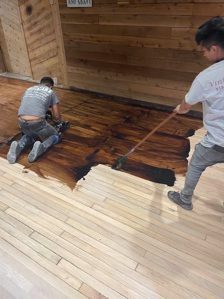wooden floor workers