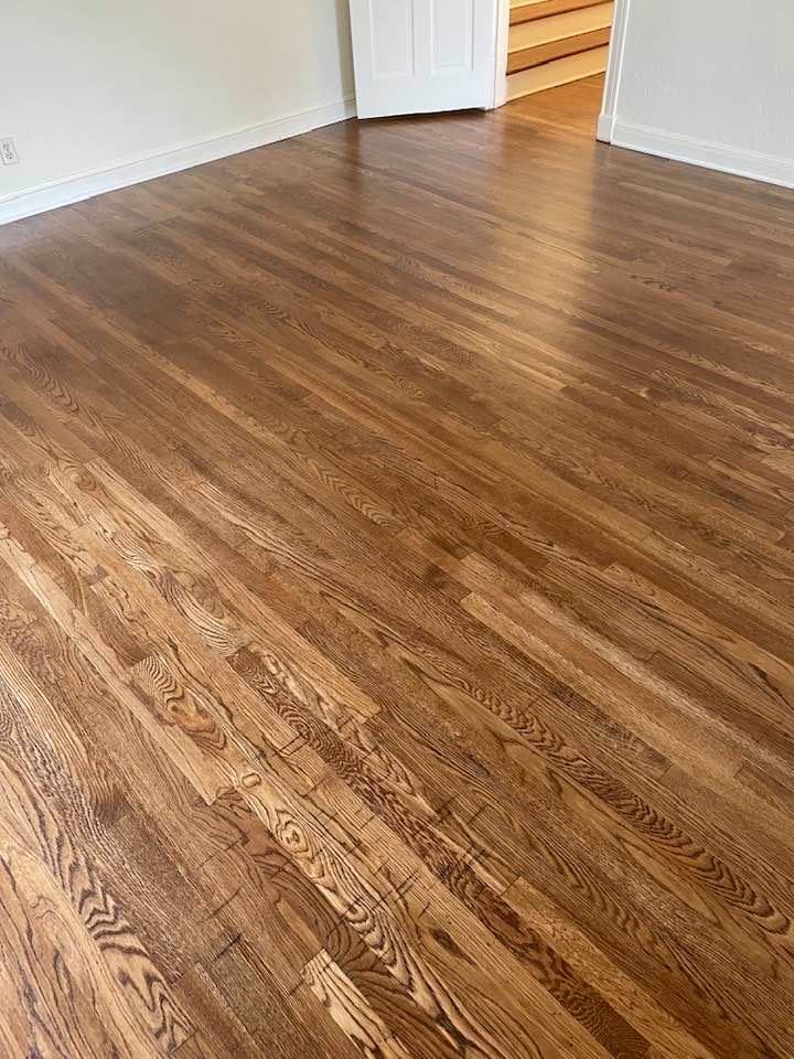 Wooden floors in room