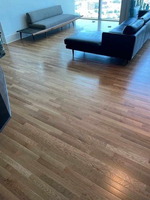 light wooden office space