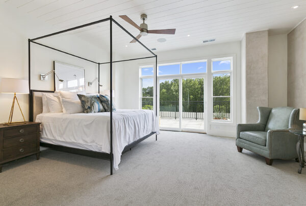 Canopy bed in bright