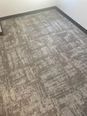 Gray flooring installed