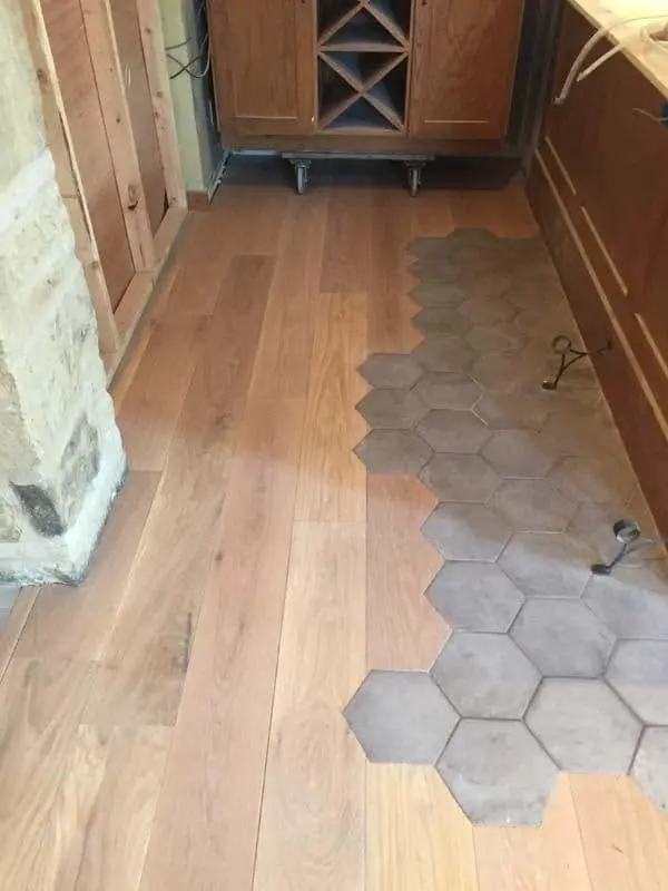 Southlake Country Club Hardwood Floor Install Image Restroom